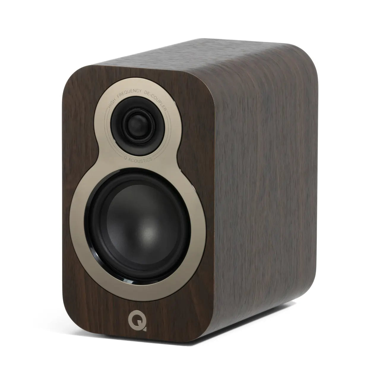 Q Acoustics Q3010c 4 Inch Pair of Bookshelf Speakers, Claro Walnut