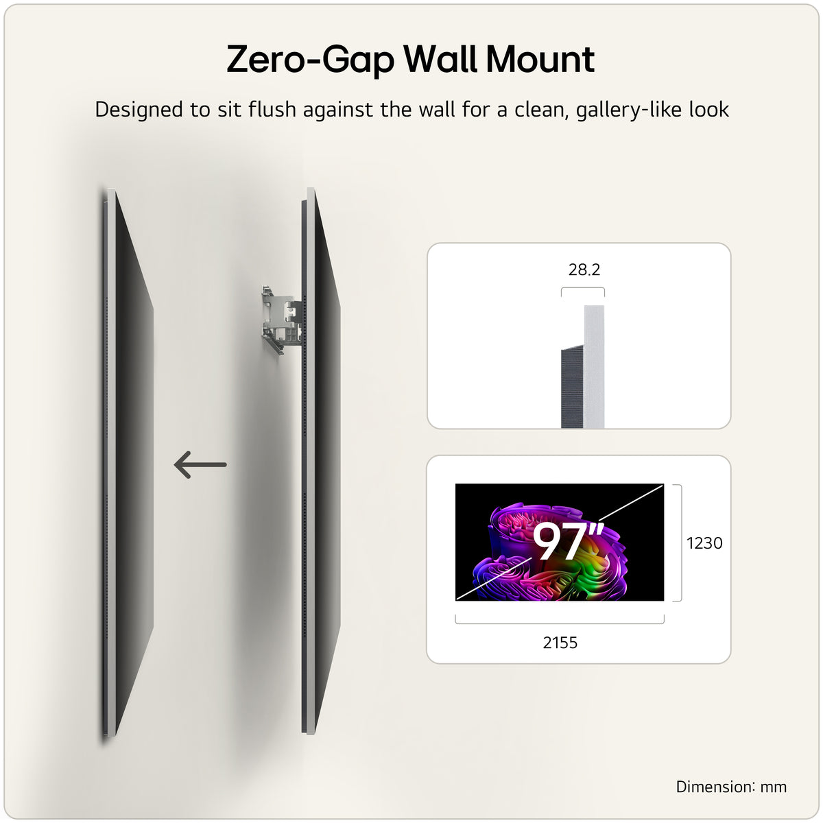 LG OLED97G64LW.AEK 97" 4K OLED evo AI Wall mount version Smart TV -