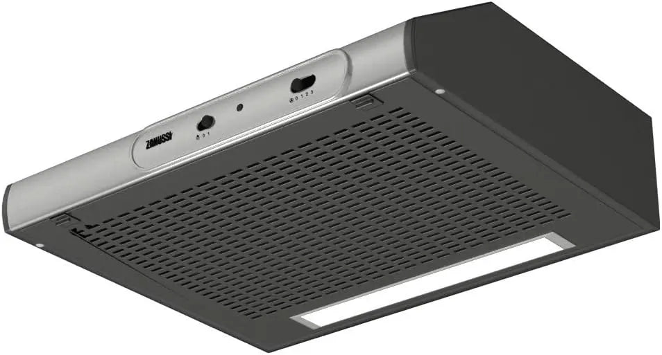 Zanussi ZHT631X 60Cm Wide 3-Speed Visor Cooker Hood, Stainless Steel