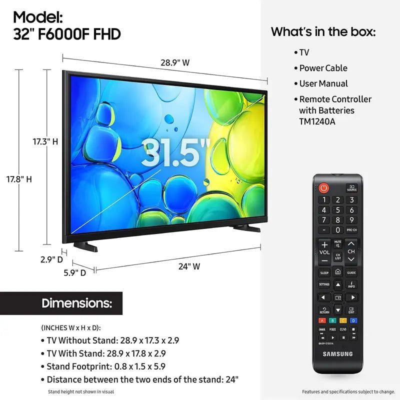 Samsung UE32F6000FKXXU 32" Full HD Smart TV