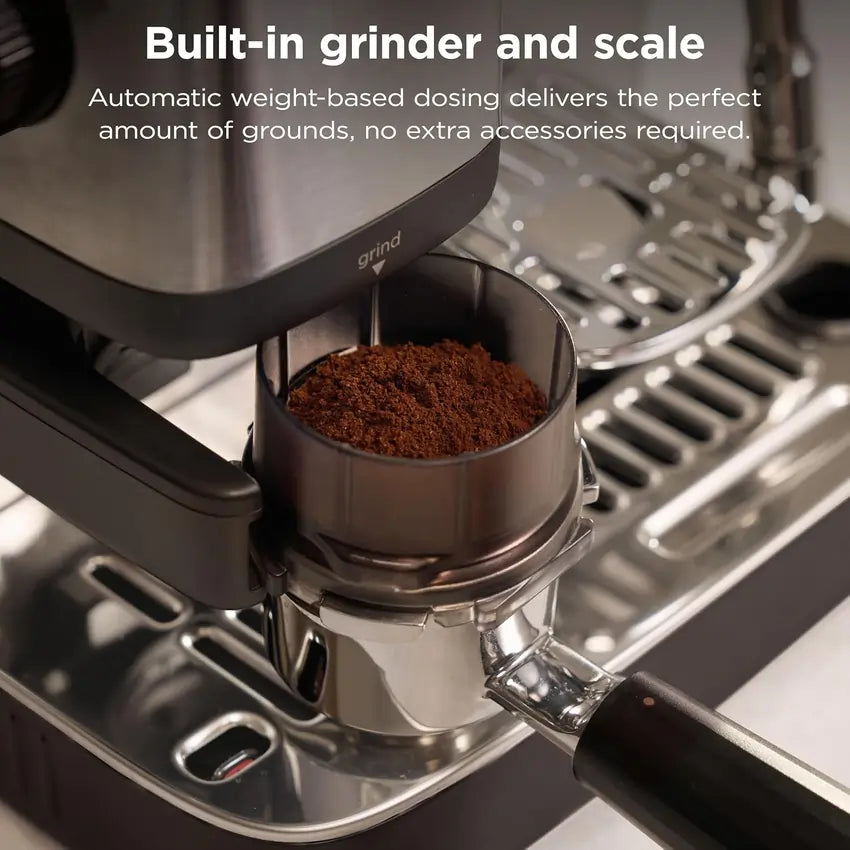 Ninja ES301UK Luxe Café MINI Espresso Coffee Machine, Black/Silver