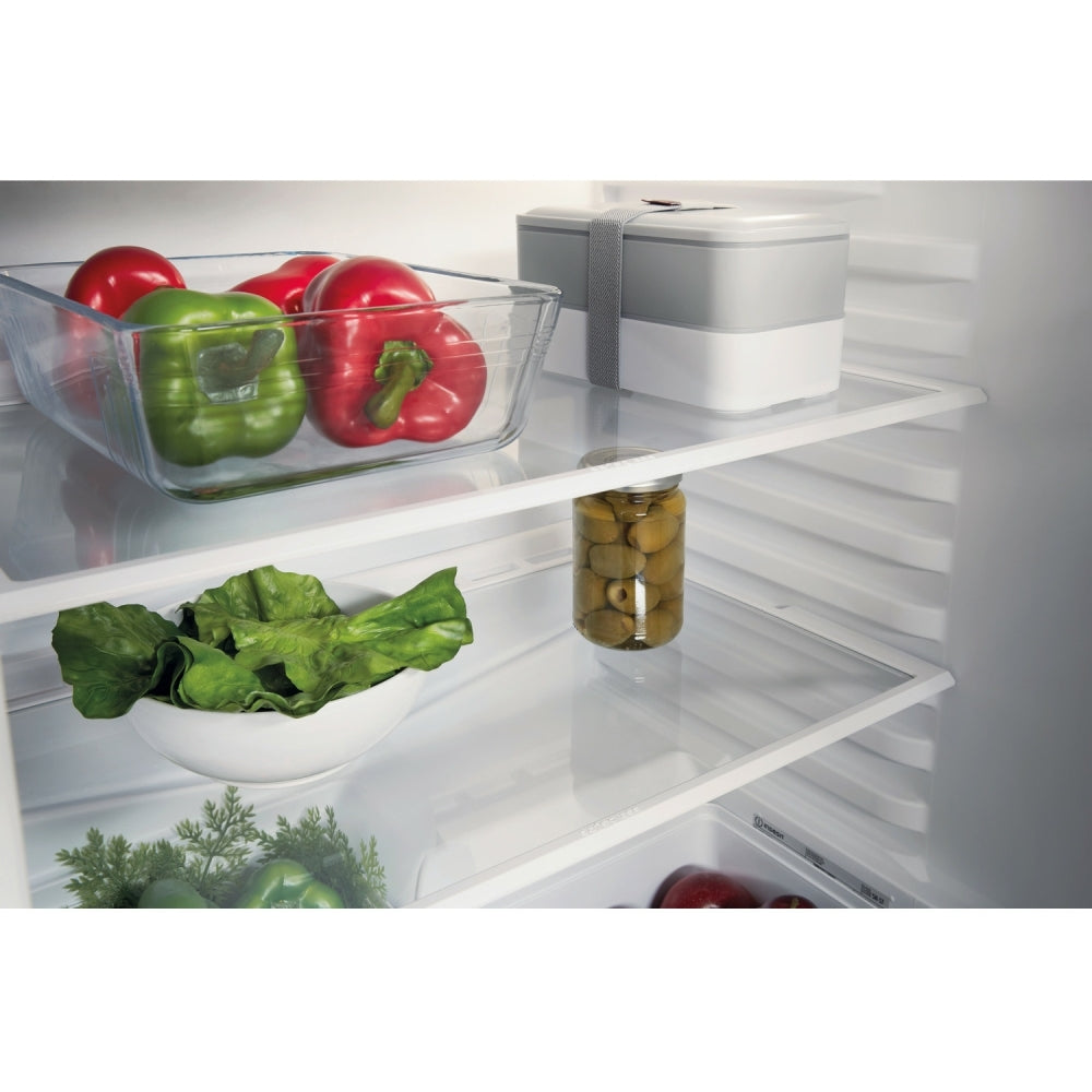 Indesit INBUL011.UK Built-Under Larder Fridge, Fixed Hinge, Stainless Steel, E Rated