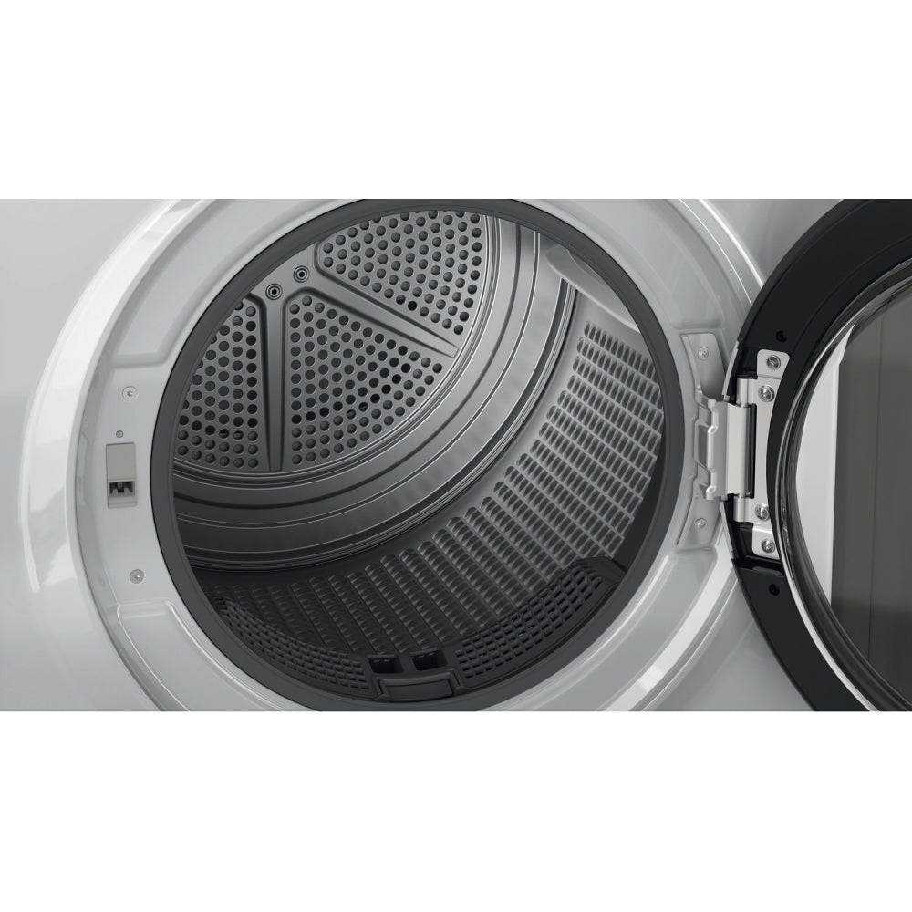 Hotpoint NTM1182SSKUK Heat Pump Tumble Dryer, 8kg, Silver, A++ Rated