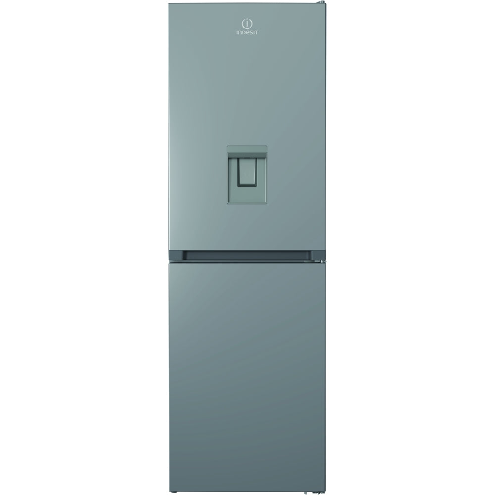 Indesit IBTNF60182SAQUA 322 Litre Total No Frost Fridge Freezer, 50/50, Silver, E Rated