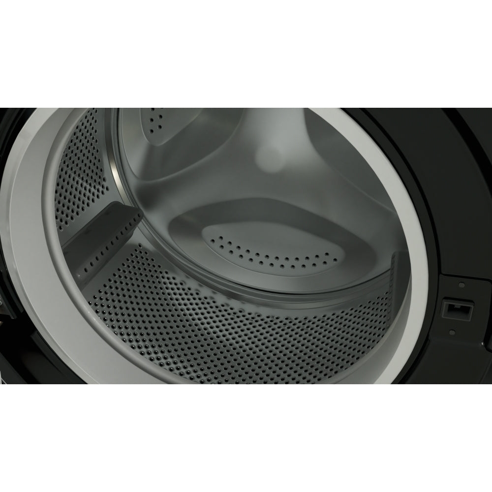 Indesit BWE81496XKV Washing Machine, 8kg, 1400 Spin, Black, A Rated