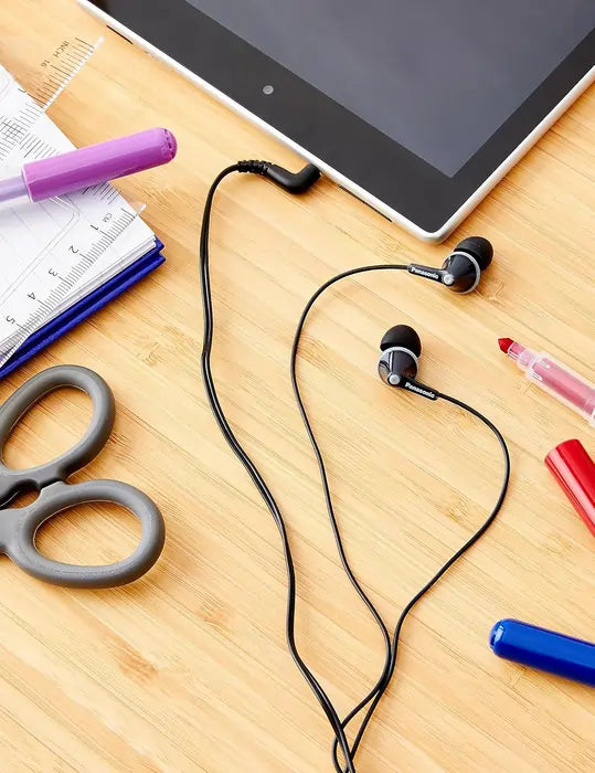 Panasonic RPHJE125EK Ergofit In-Ear Stereo Earphones, Black