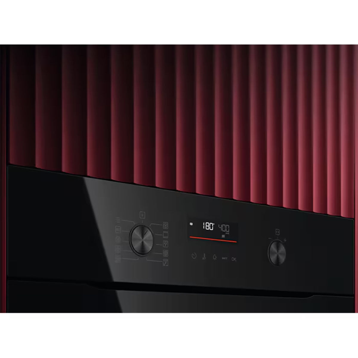 AEG OK6NK40K 6000 CombiQuick Microwave And Built-In Oven, 44 Litre, 56cm Wide - Black