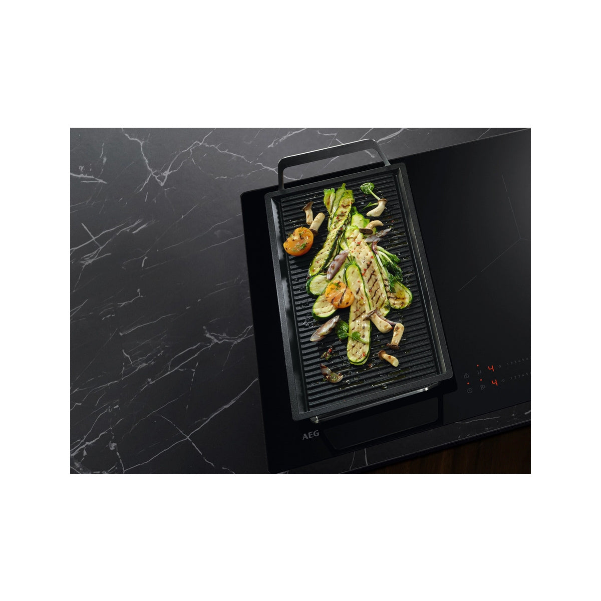 AEG SO64IB00FB Exclusiv Line Induction Hob, 4 Zones, 59cm Wide - Black