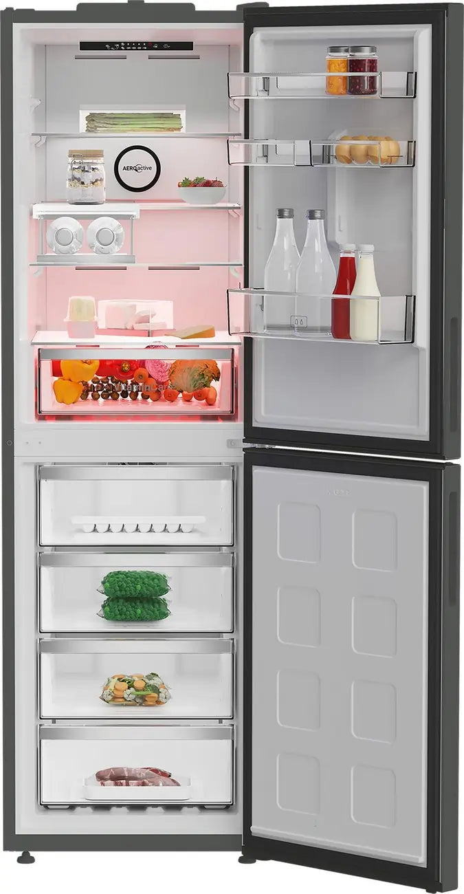 Blomberg VitaminCare+ KND24692VG 59.7cm 50/50 Total No Frost AeroActive Fridge Freezer, Graphite