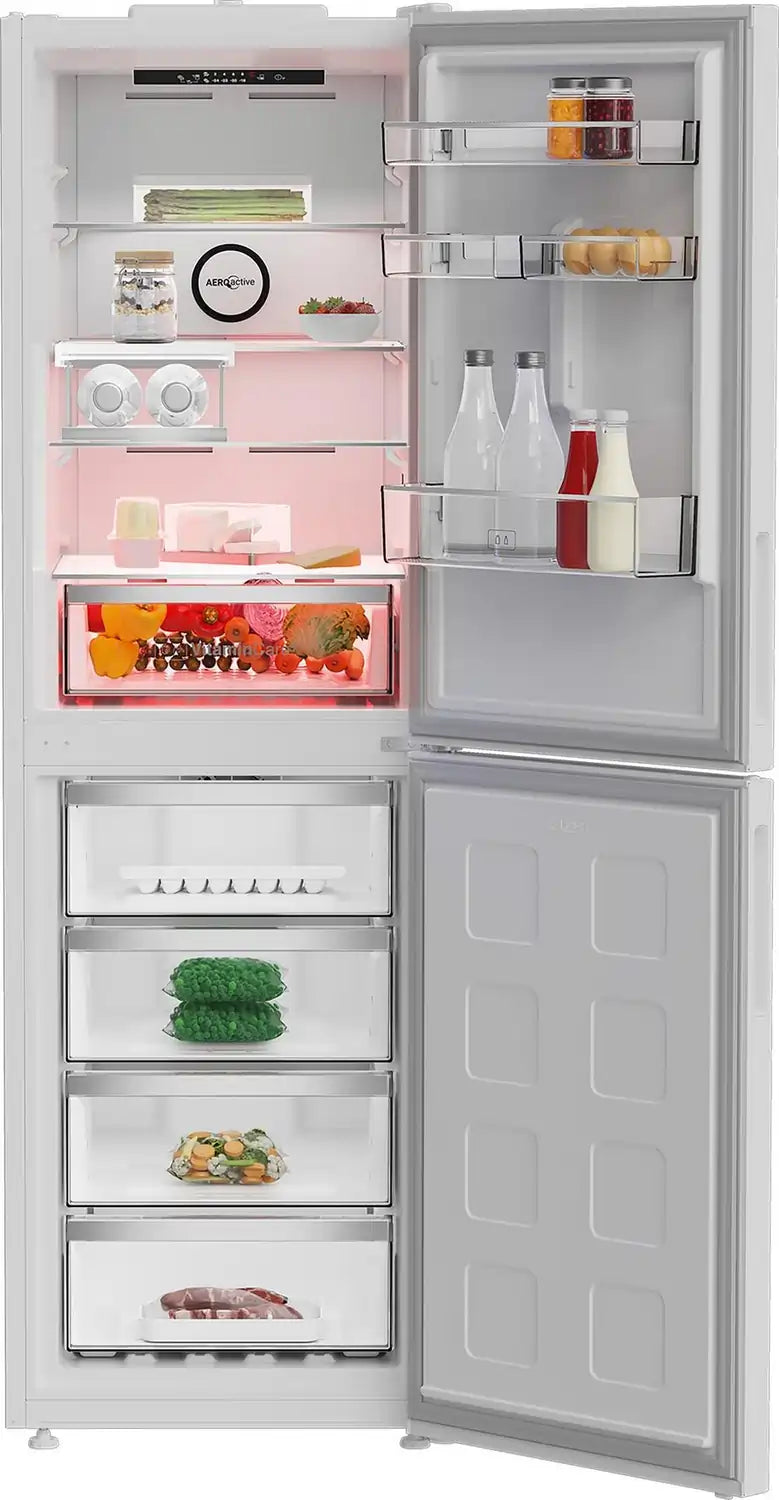 Blomberg VitaminCare+ KND24692V 59.7cm 50/50 Total No Frost Combi Fridge Freezer, White