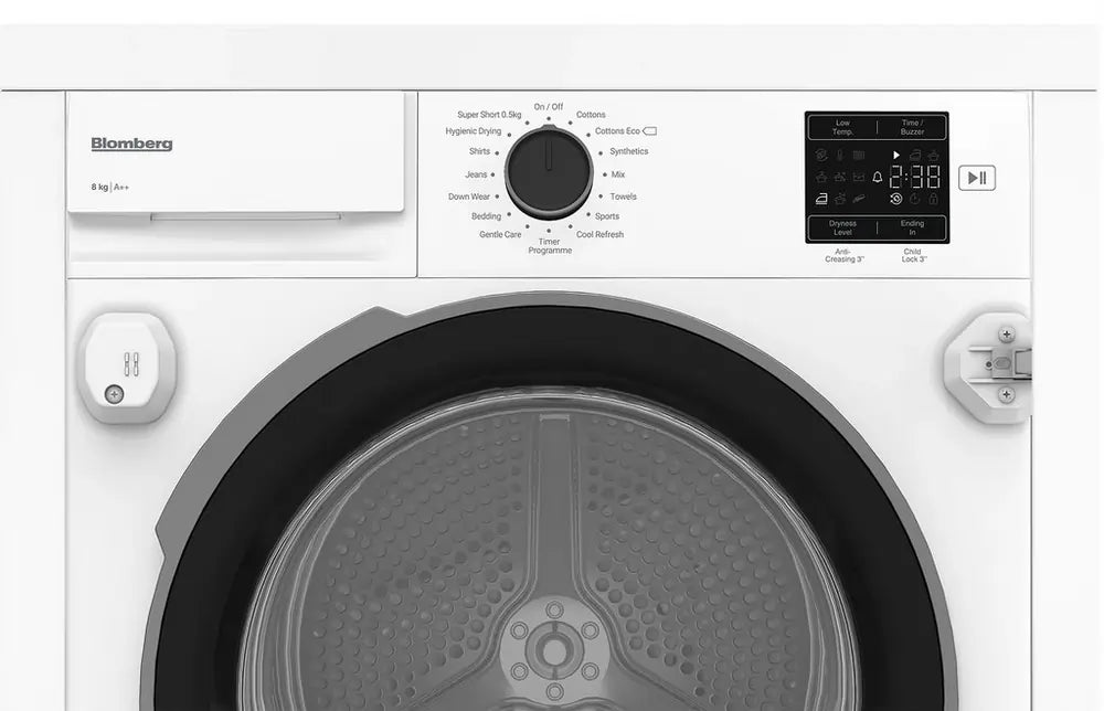 Blomberg LTDIP08310 8kg Integrated Condenser Tumble Dryer, White