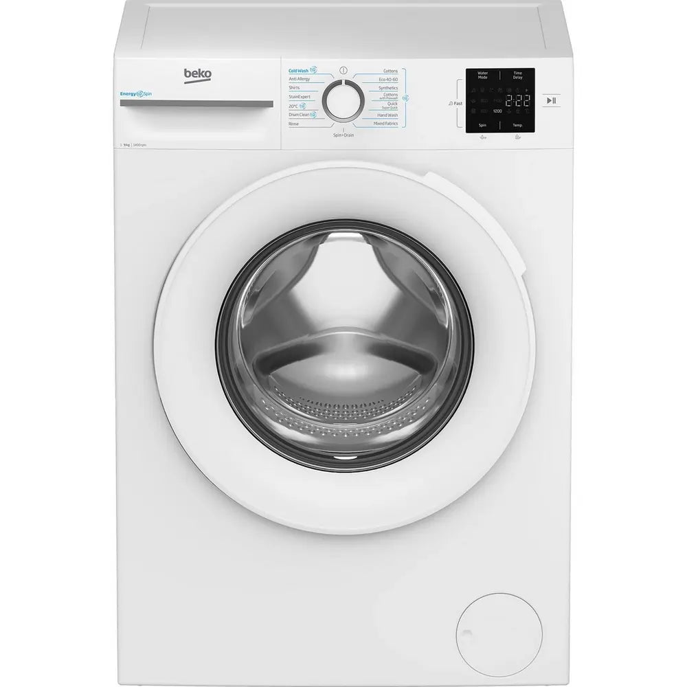 Beko BM3WT3941W 9kg 1400 Spin Washing Machine, White