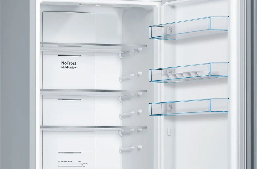 Bosch KGN392LEBG 60cm 70/30 Total No Frost Fridge Freezer, Stainless Steel