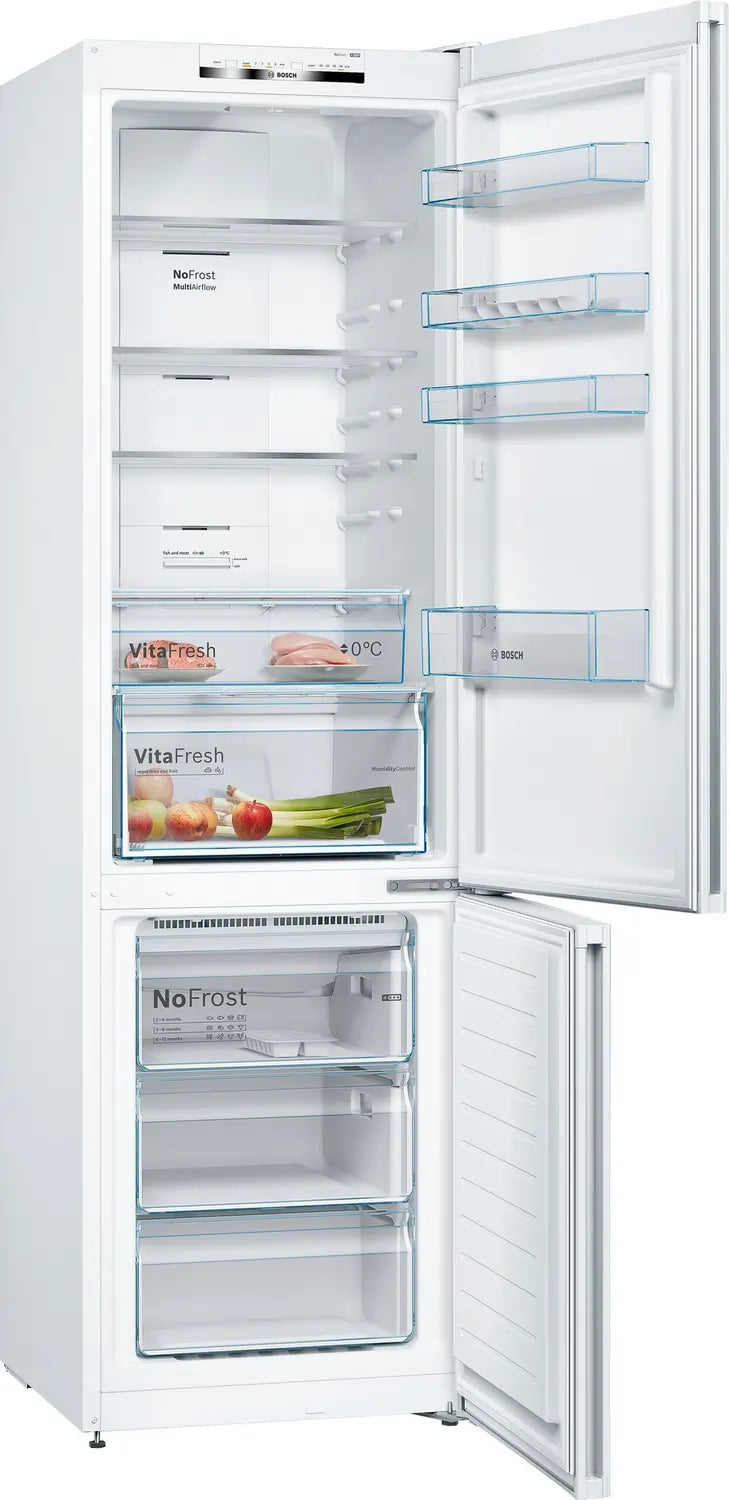 Bosch KGN392WEBG 60cm 70/30 Frost Free Fridge Freezer, White