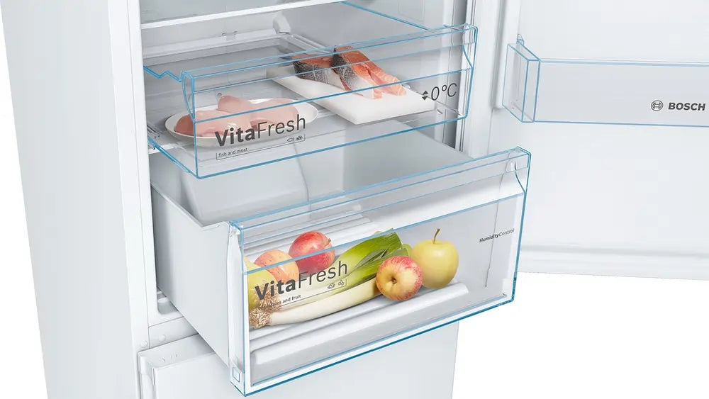 Bosch KGN392WEBG 60cm 70/30 Frost Free Fridge Freezer, White