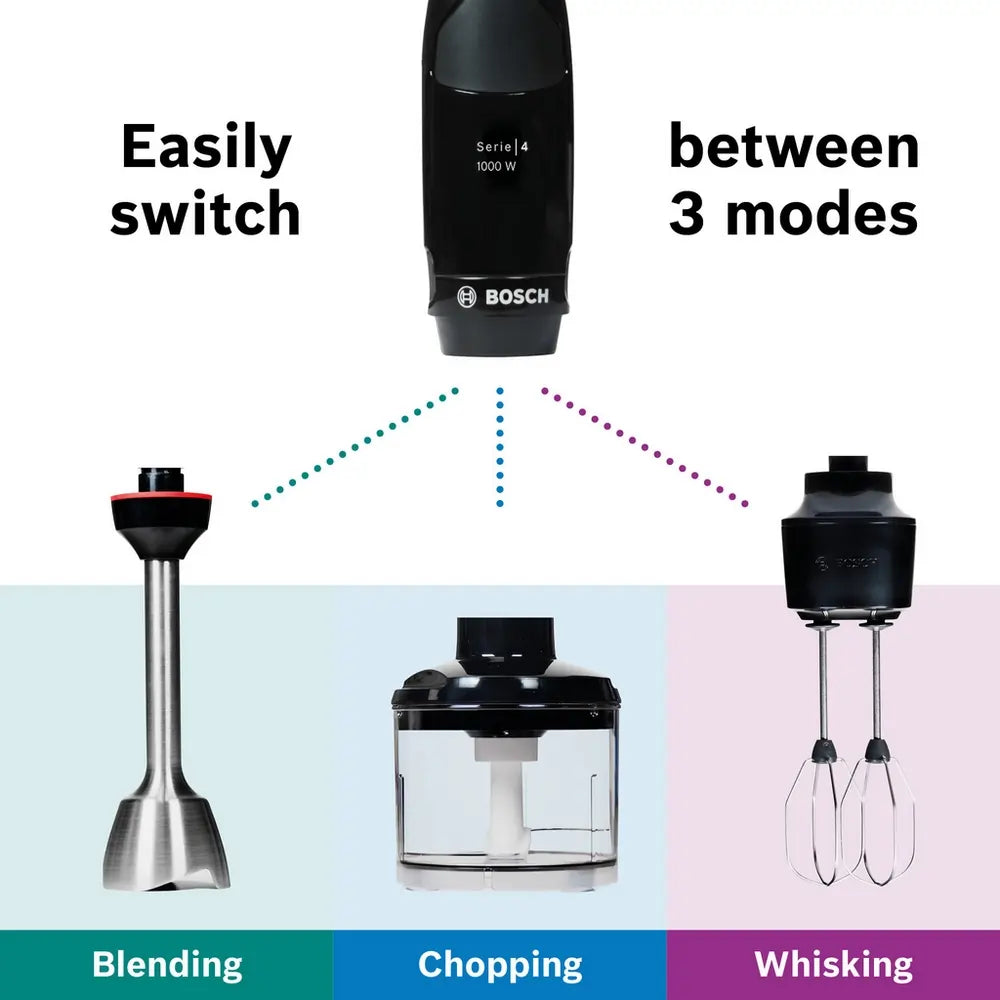 BOSCH Series 4 Ergomaster MSM4B624GB Hand Blender, Anthracite