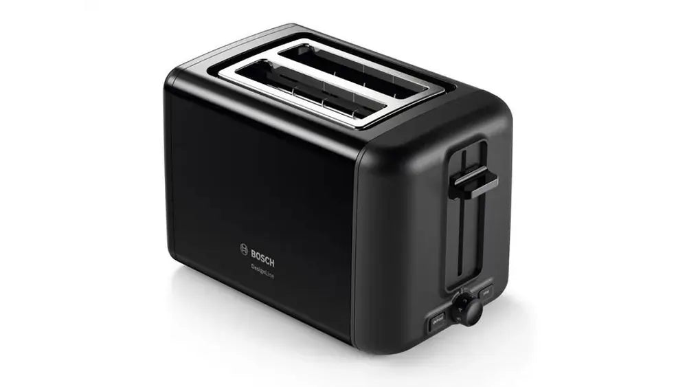 Bosch TAT3P423GB DesignLine 2-Slice Toaster, Black