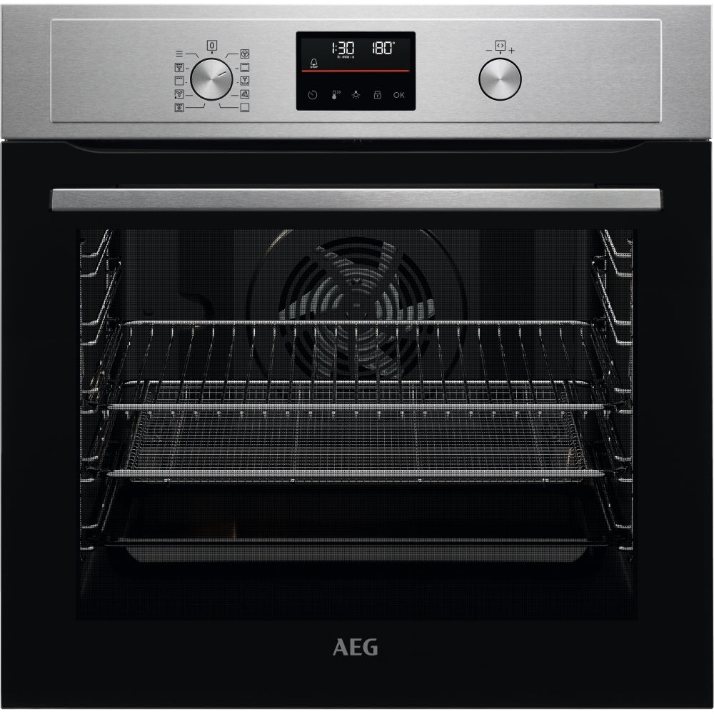 AEG BPX535A61M Built-In Electric Single Oven, Stainless Steel, A+ Rated