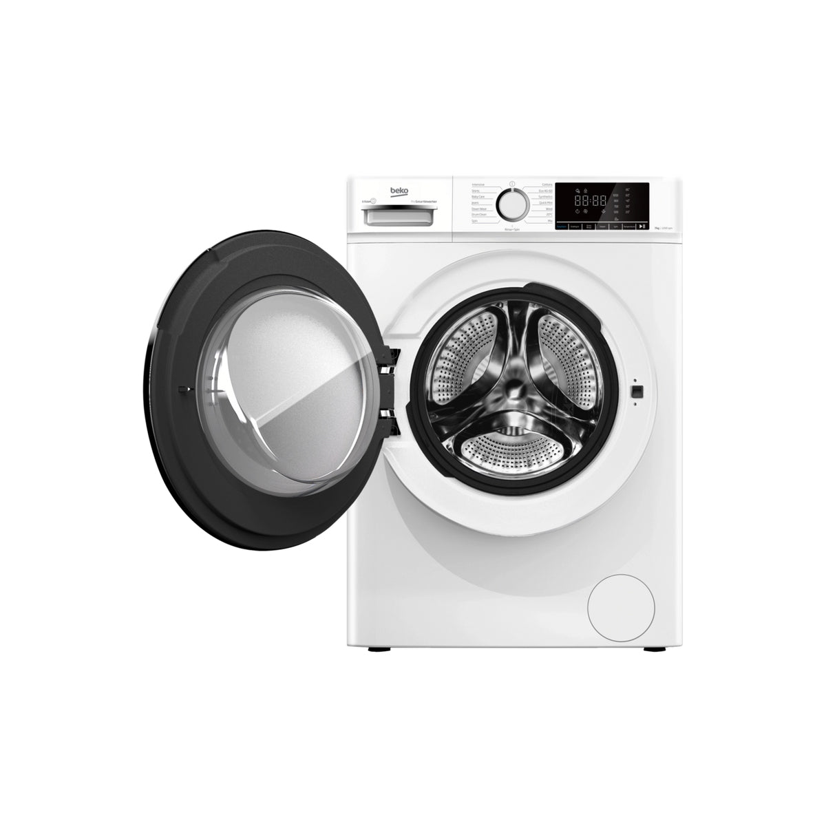 Beko BWC7121W Freestanding Washing Machine, 7Kg, 1200rpm, 60cm Wide - White