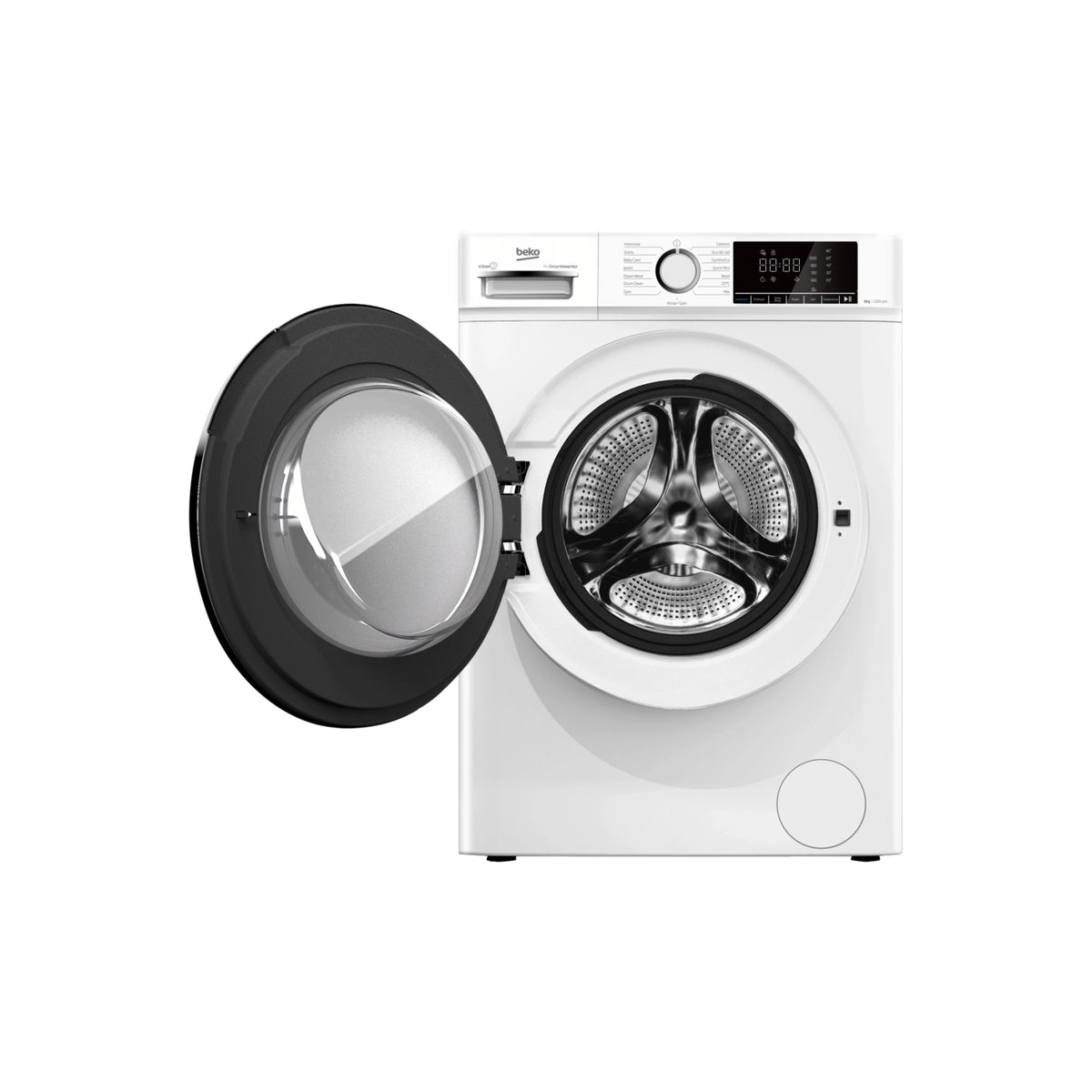 Beko BWC8121W Freestanding Washing Machine, 8Kg, 1200rpm, 60cm Wide - White