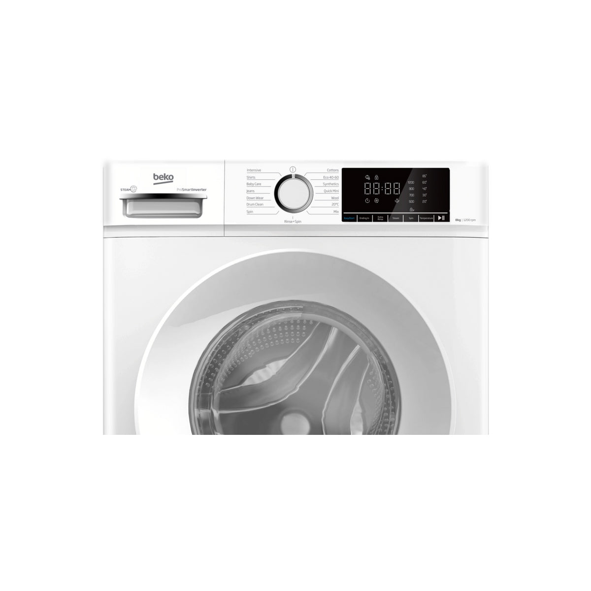 Beko BWC8121W Freestanding Washing Machine, 8Kg, 1200rpm, 60cm Wide - White