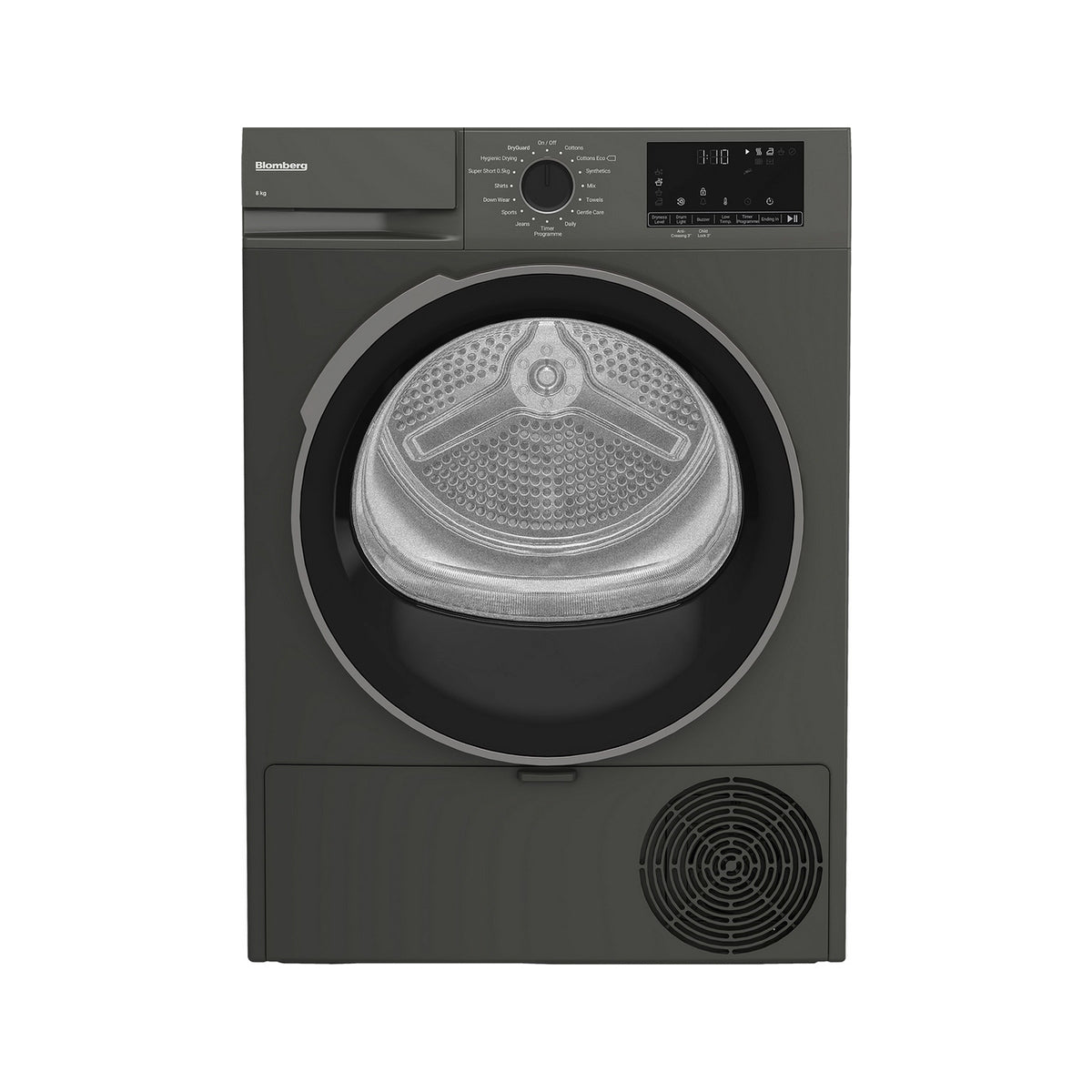 Blomberg LTA18321G 8kg Freestanding Heat Pump Tumble Dryer, 59.8cm Wide - Graphite
