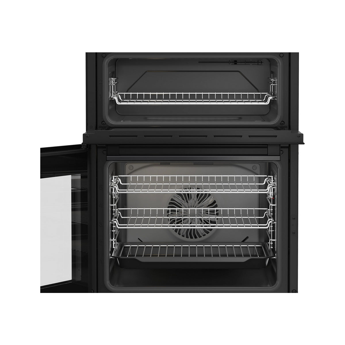 Blomberg HIRN651N Double Oven Electric Cooker With Induction Hob, 60cm Wide - Anthracite