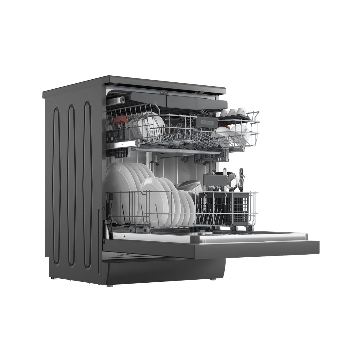 Blomberg LDF53400G Freestanding Dishwasher, 15 Place Settings, 59.8cm Wide - Graphite