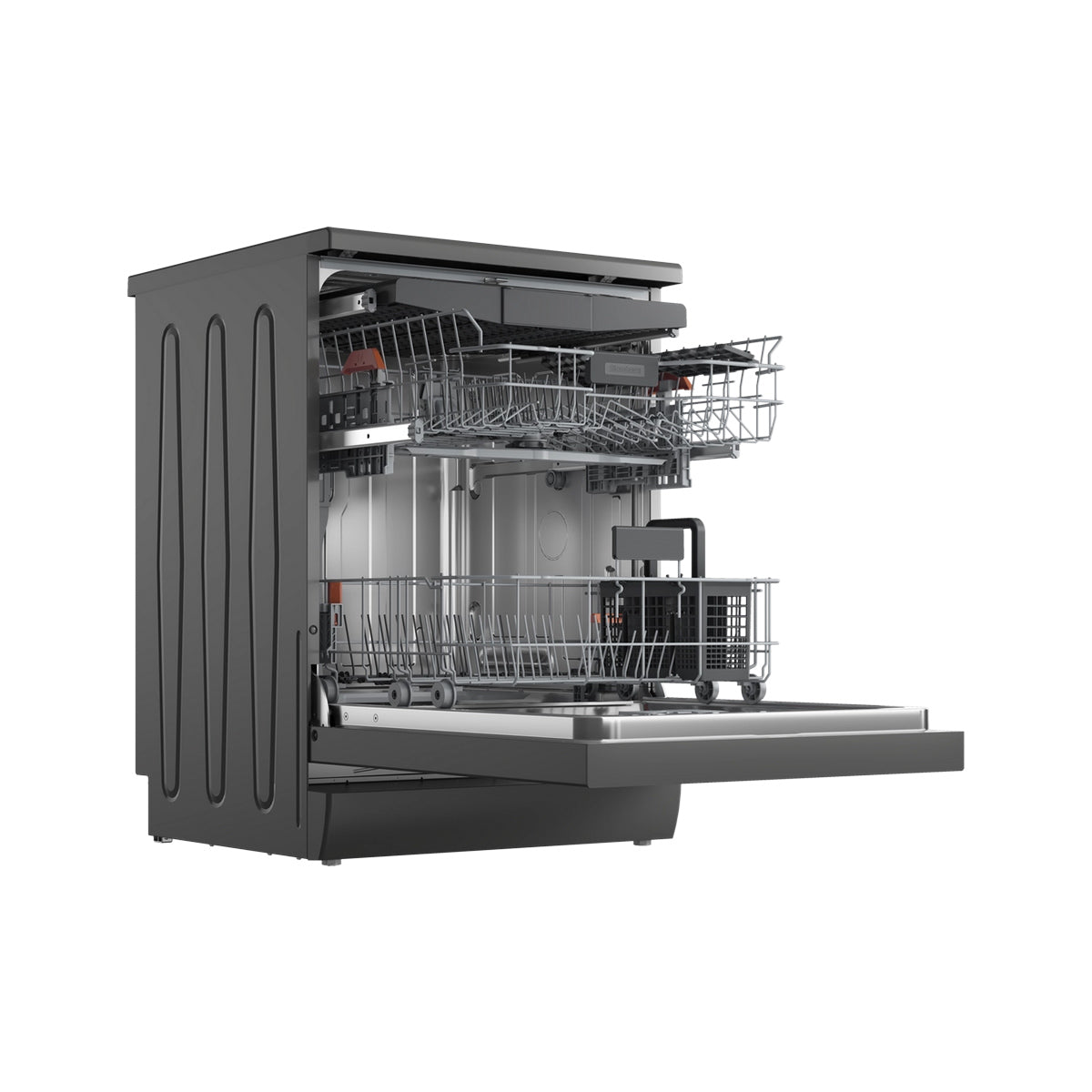 Blomberg LDF53400G Freestanding Dishwasher, 15 Place Settings, 59.8cm Wide - Graphite
