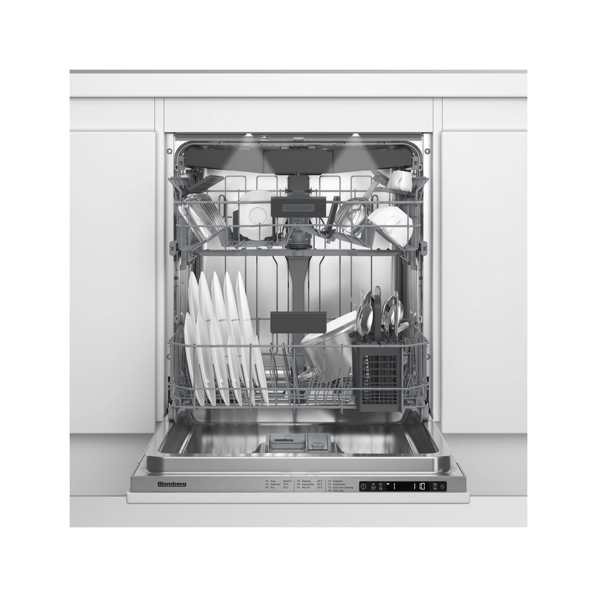 Blomberg LDV52520 Integrated Full Size Dishwasher With Hygiene+, 15 Place Settings - 59.8cm Wide