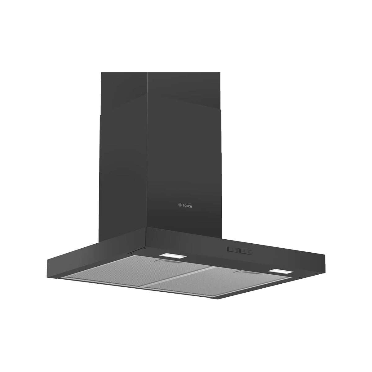 Bosch DWB66BC60B Series 2 Wall-Mounted Cooker Hood, 3 Speed Settings, 60cm Wide - Black