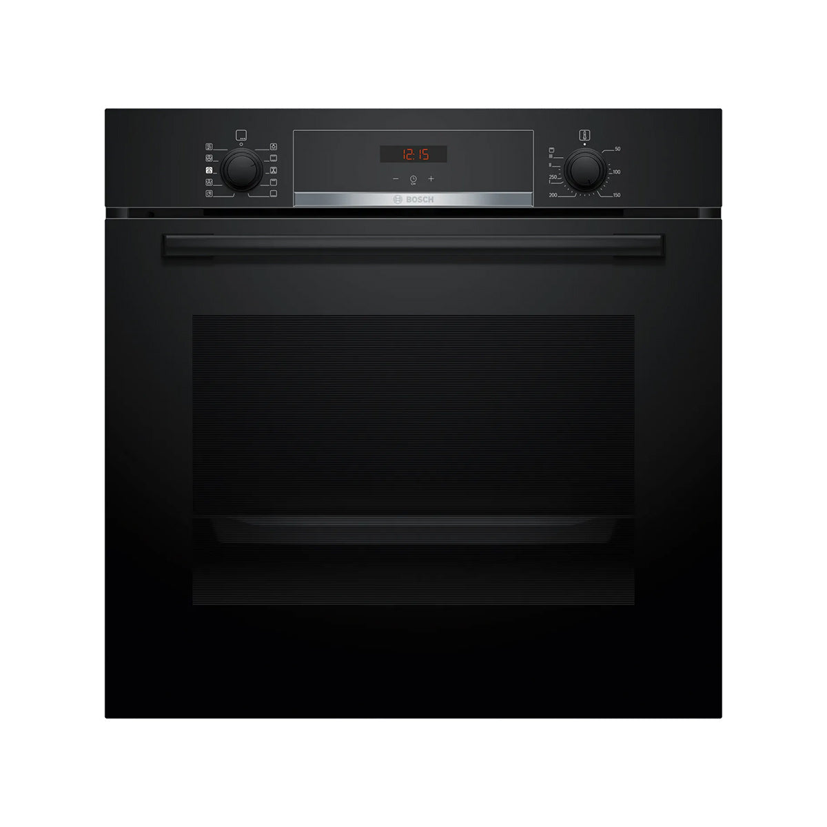 Bosch HQA534BB3B Series 4 71 Litre Built-In Oven with Added Steam Function, 7 Functions, 59.4cm Wide - Black