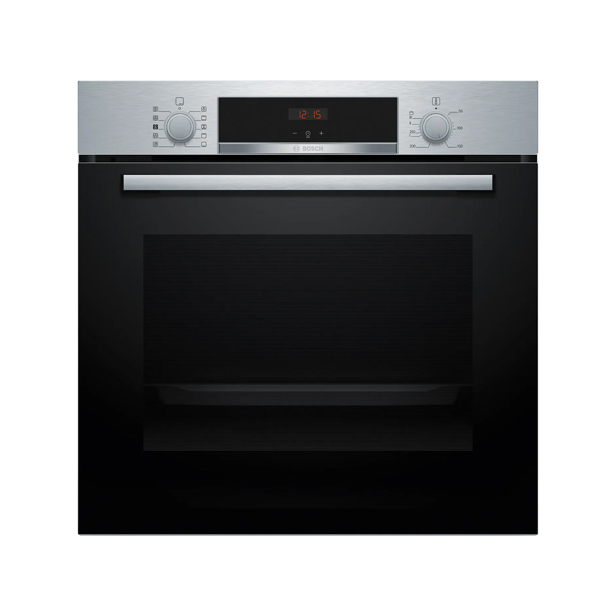 Bosch HQA534BS3B Series 4 Built-In Oven with Added Steam Function, 71 Litre, 59.4cm Wide - Stainless Steel