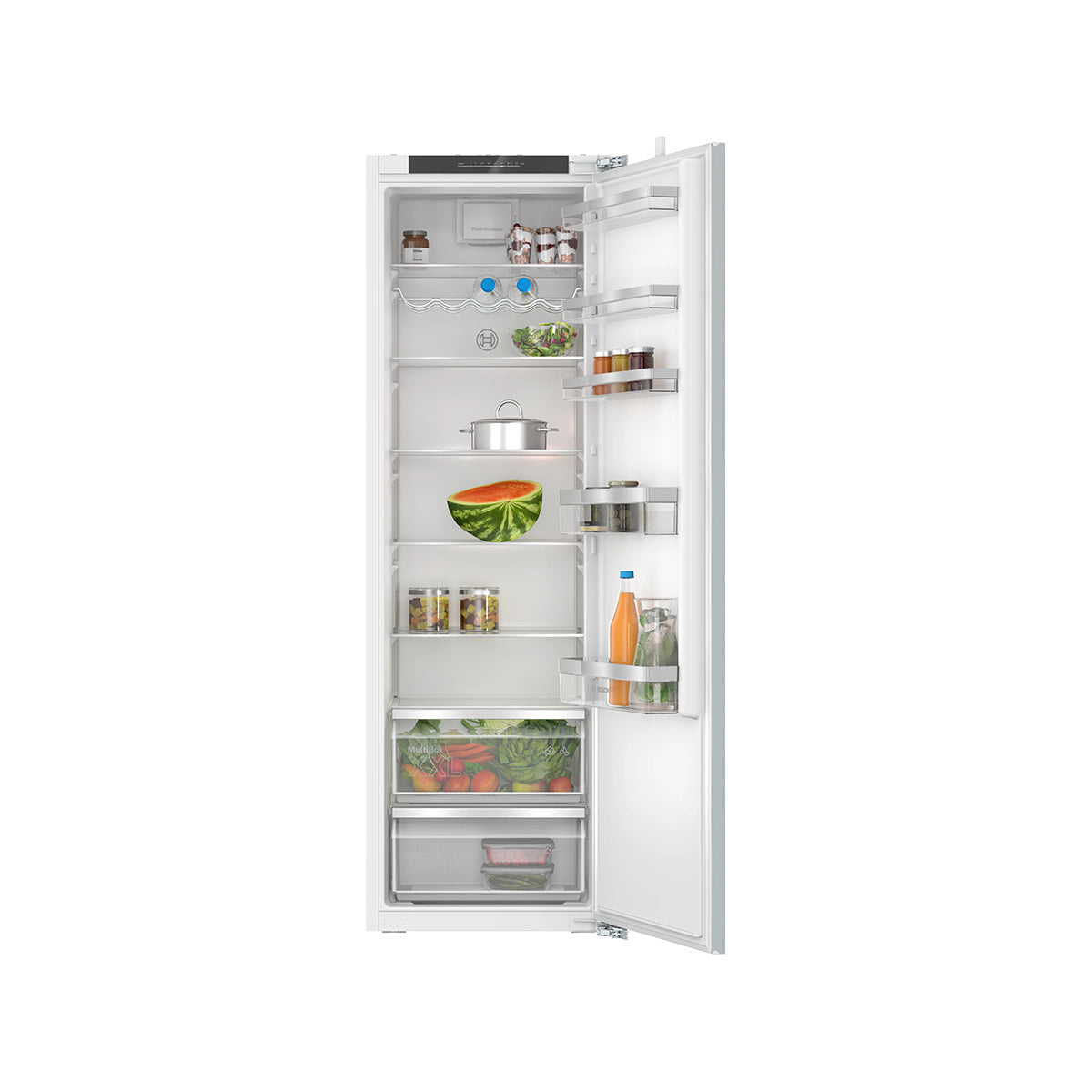 Bosch KIR81VFE0G Series 4 Integrated Fridge, 310 Litre, Flat Hinge - 54.1cm Wide