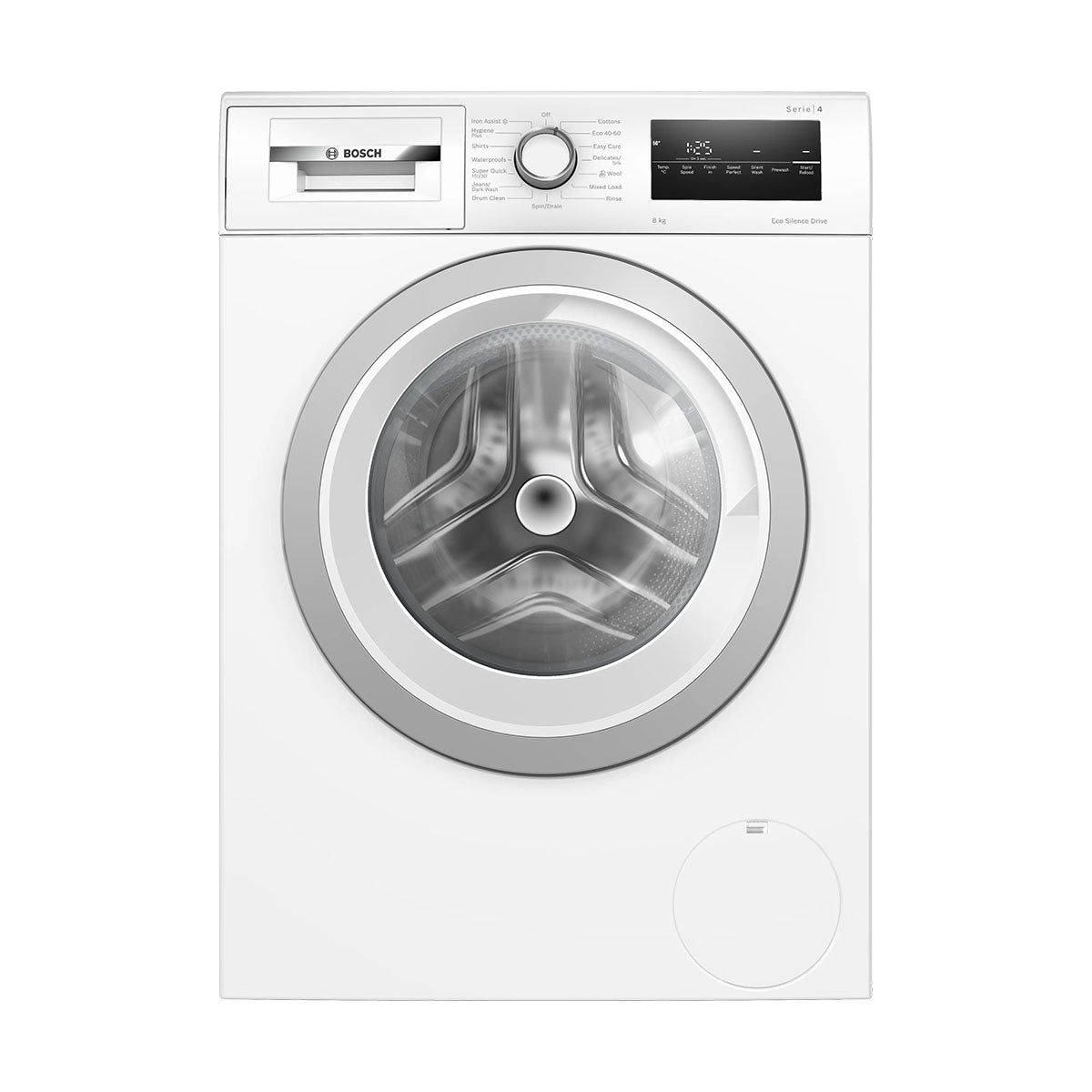 Bosch WAN28258GB Series 4 Freestanding Front Loader Washing Machine, 8Kg, 1400 rpm, 59.8cm Wide - White