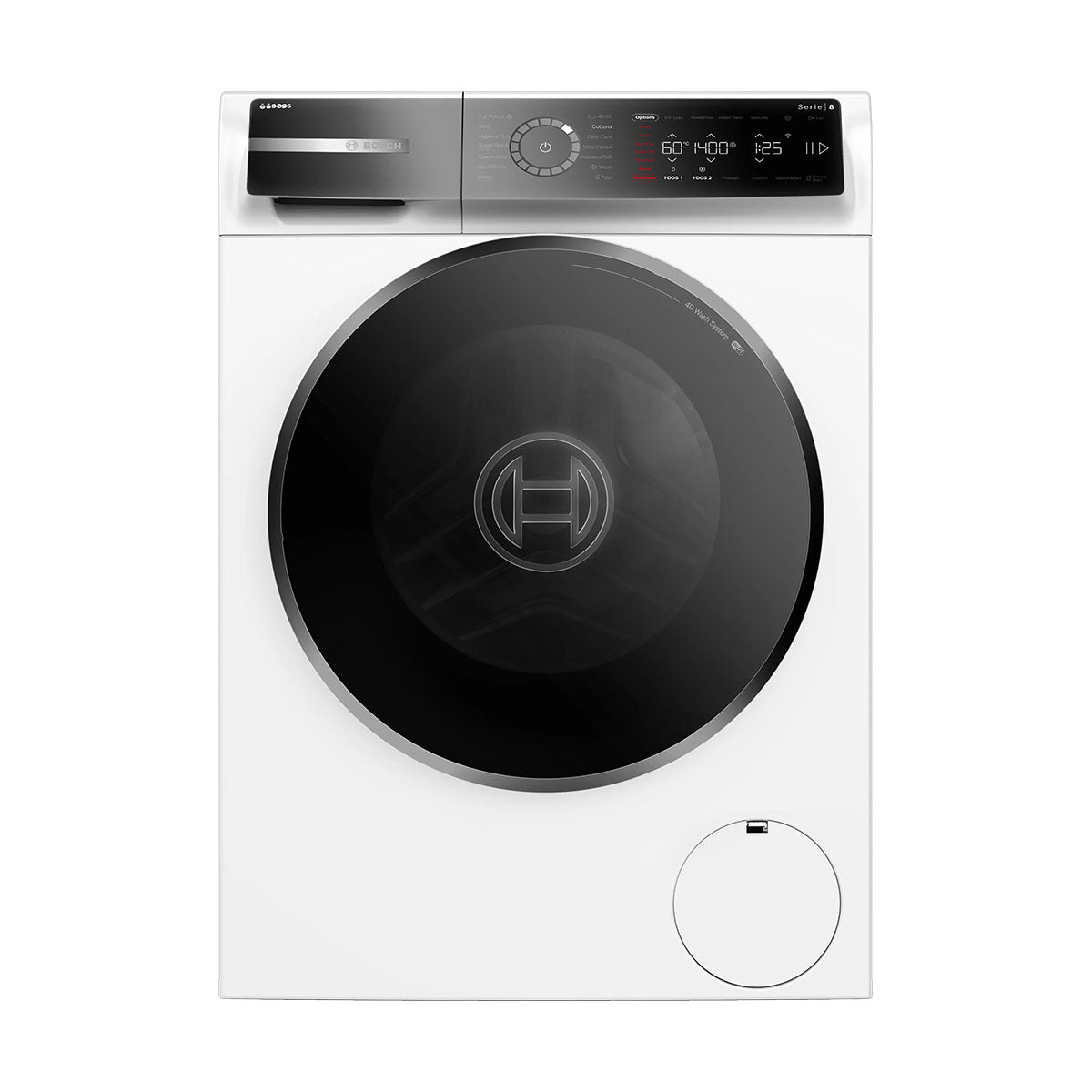 Bosch WGB264A1GB Series 8 Freestanding Front-Load Washing Machine, 11Kg, 1400 rpm, i-DOS, 59.8cm Wide - White