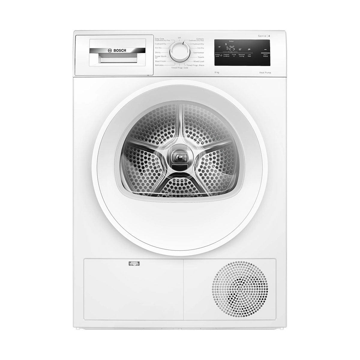 Bosch WTH85225GB Series 4 Heat Pump Tumble Dryer, 8Kg, 59.8cm Wide - White