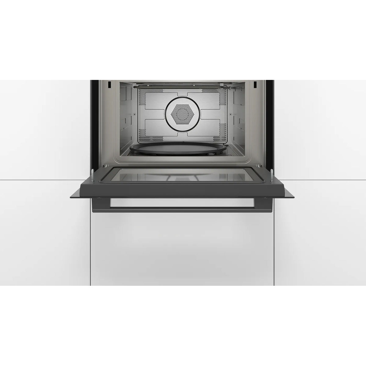 Bosch CMA583MB0B Series 4 44 Litre Built-In Microwave Oven with Hot Air, 900W, 59.4cm Wide - Black