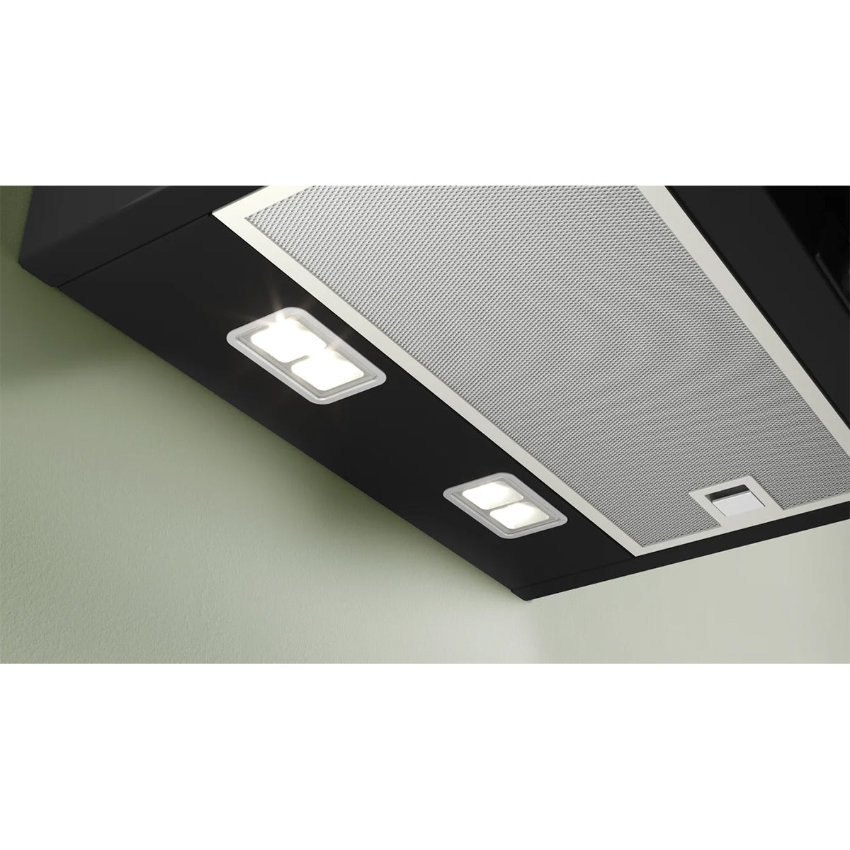 Bosch DWK67FN60B Series 4 Incline Wall-Mounted Cooker Hood, 59cm Wide - Black, Clear Glass Black Printed