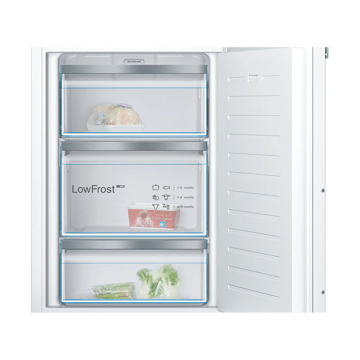 Bosch GIV21AFE0 Series 4 Integrated Freezer, 96 Litre, 55.8cm Wide - Flat Hinge