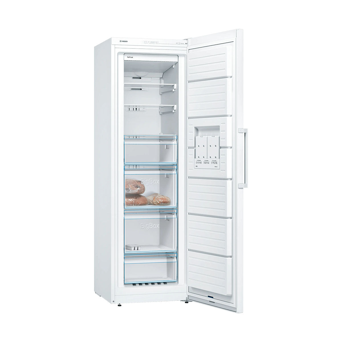 Bosch GSN36VWEPG Series 4 Freestanding Freezer, 242 Litre, No Frost, 60cm Wide - White