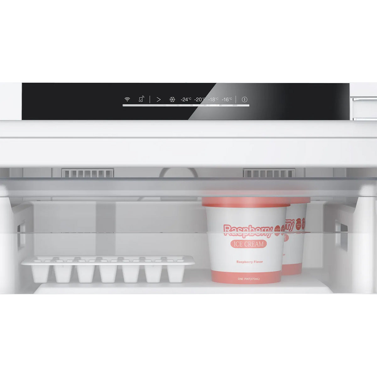 Bosch GUN21VFE0G Series 4 Built-Under Freezer, 85 Litre, 59.8cm Wide - Flat Hinge