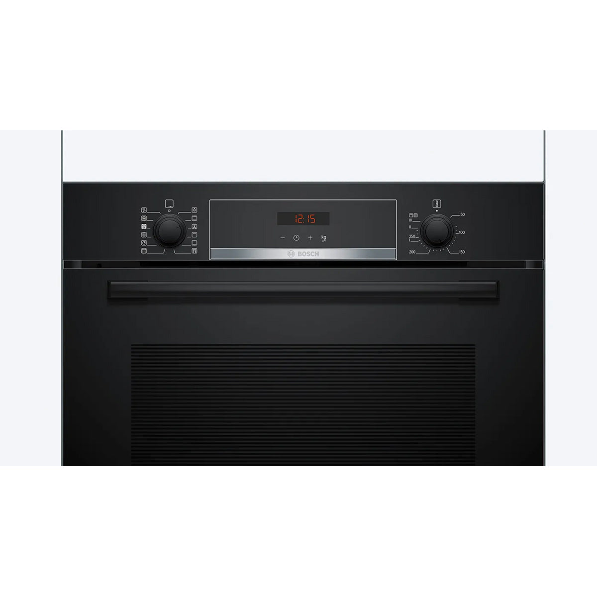 Bosch HQA574BB3B Series 4 71 Litre Built-In Oven with Added Steam Function, 5 Functions, 59.4cm Wide - Black