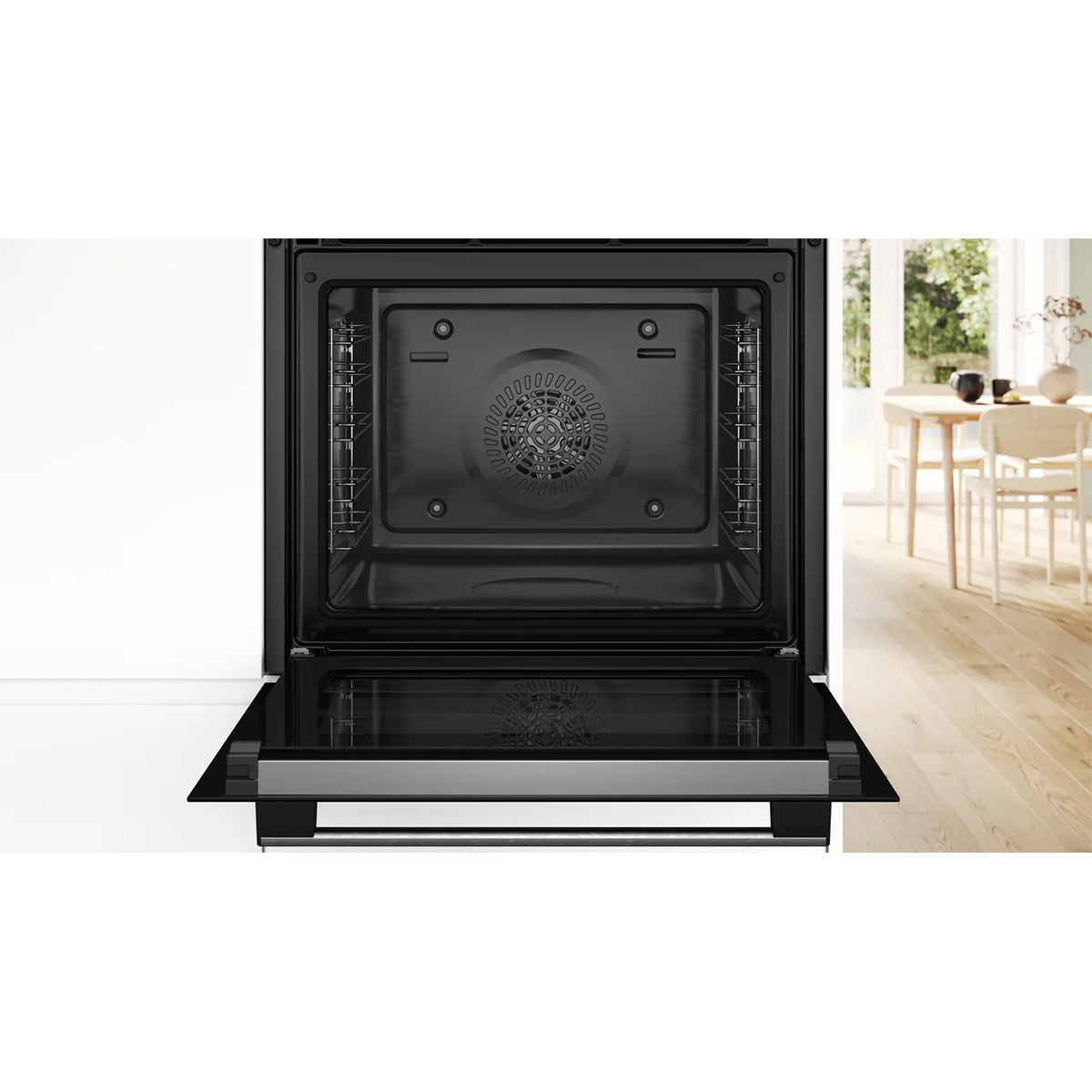 Bosch HQA574BS3B Series 4 Built-In Oven with Added Steam Function, 71 Litre, 59.4cm Wide - Stainless Steel