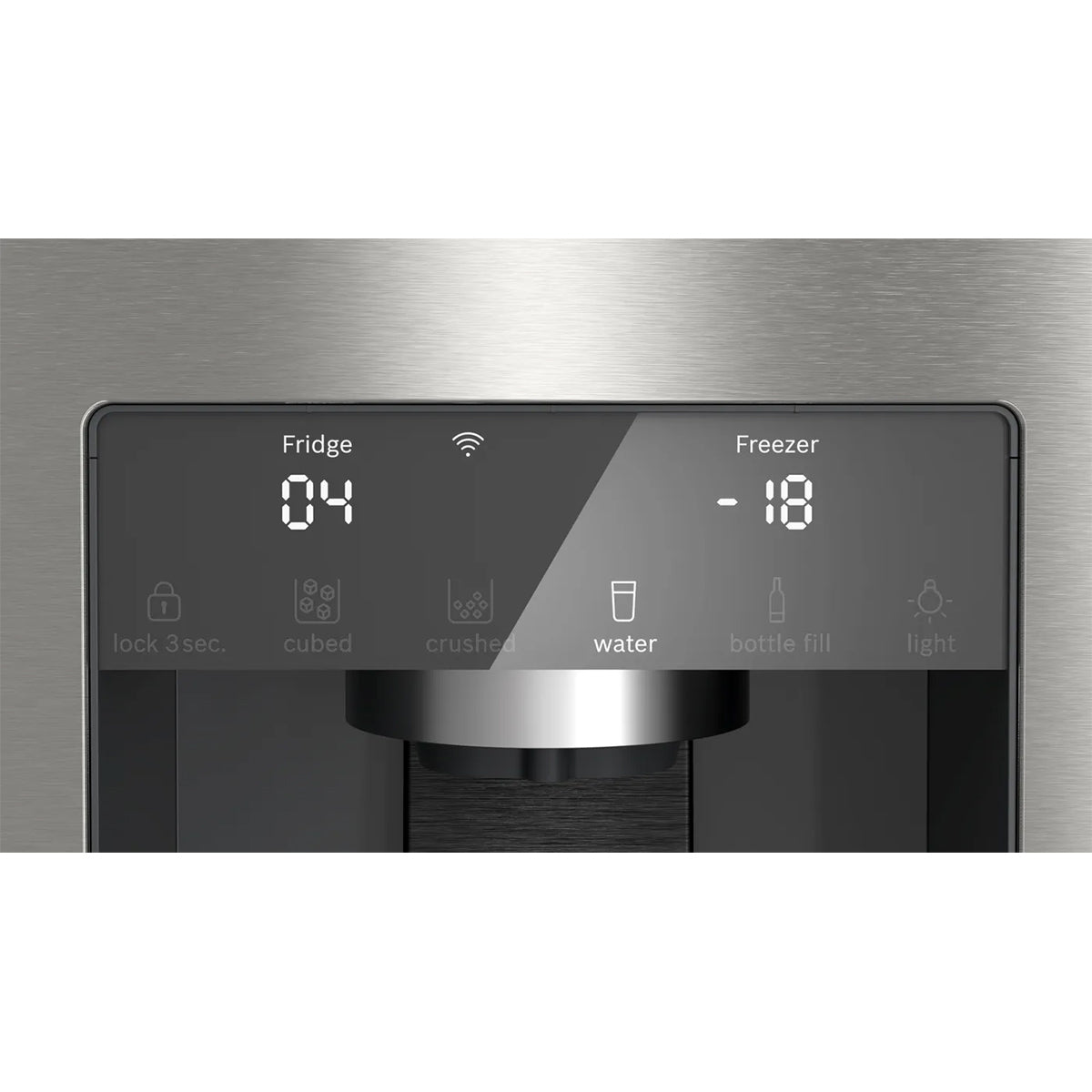 Bosch KFD96APEA Series 6 Multi Door American Fridge Freezer, 375/199 Litre, Total No Frost, 90.5cm Wide - Brushed Stainless Steel, Anti-Fingerprint