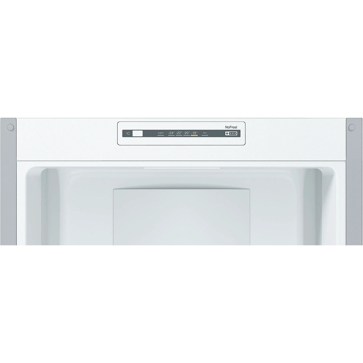 Bosch KGN34NLEAG Series 2 Freestanding Fridge Freezer With Freezer At Bottom, 193/107 Litre, No Frost, 60cm Wide - Stainless Steel Look