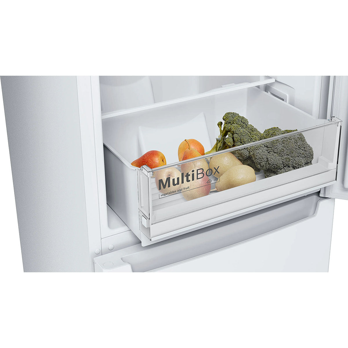Bosch KGN34NWEAG Series 2 Freestanding Fridge Freezer With Freezer At Bottom, 193/107 Litre, Total No Frost, 60cm Wide - White