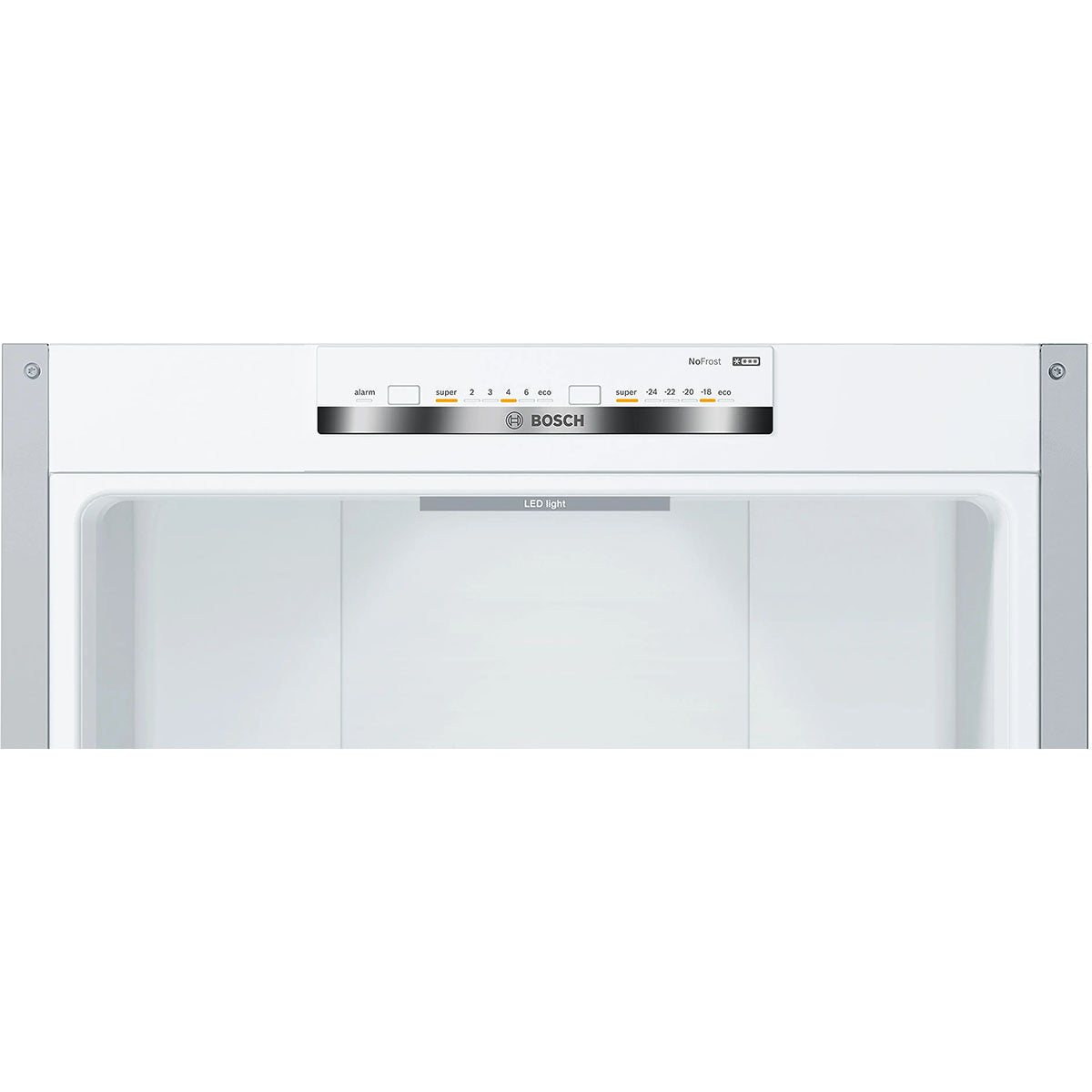 Bosch KGN392LEBG Series 4 Freestanding Fridge Freezer With Freezer At Bottom, 279/89 Litre, 60cm Wide - Stainless Steel Look
