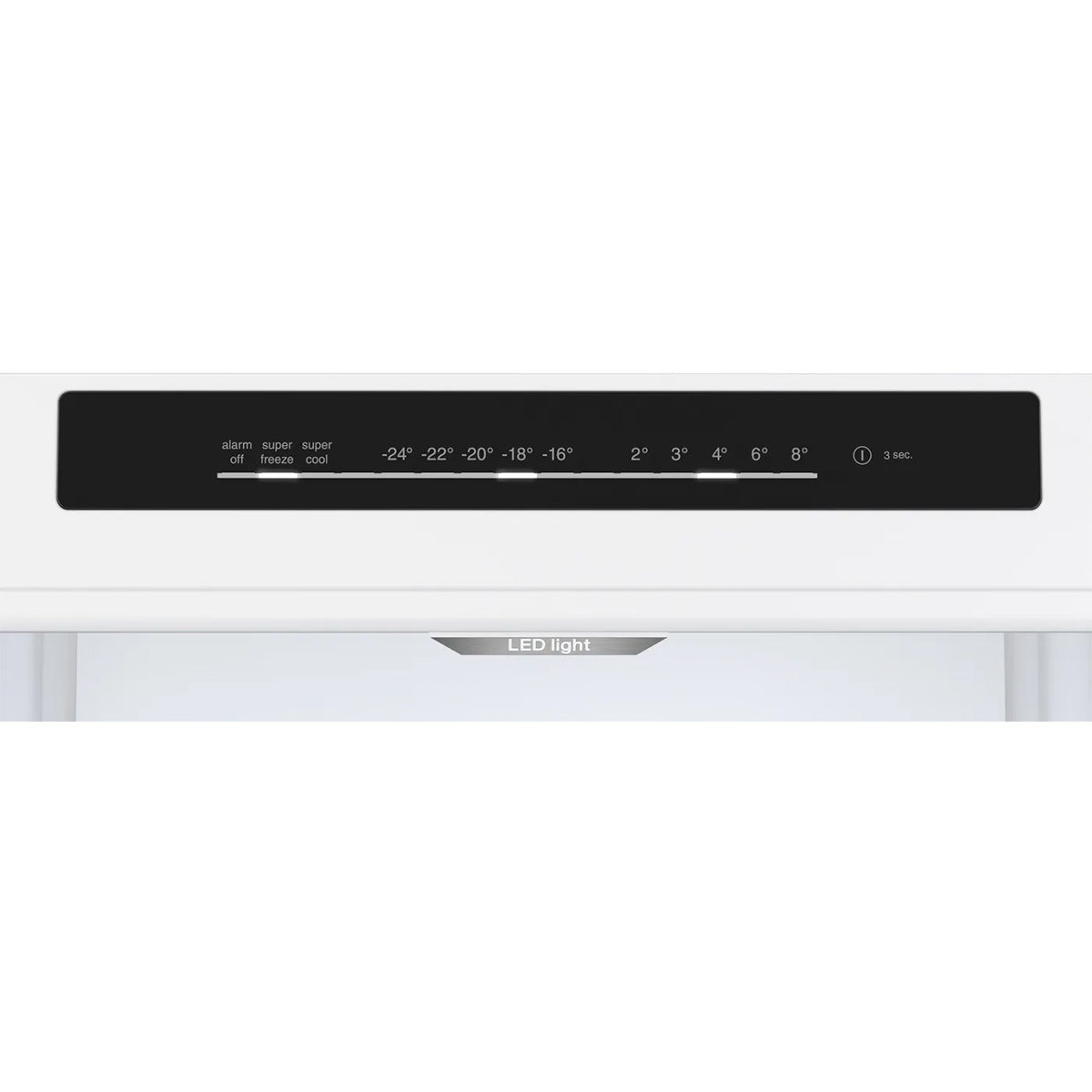 Bosch KGN392WDFG Series 4 Freestanding Fridge Freezer with Freezer at Bottom, 260/103 Litre, Total No Frost, 60cm Wide - White