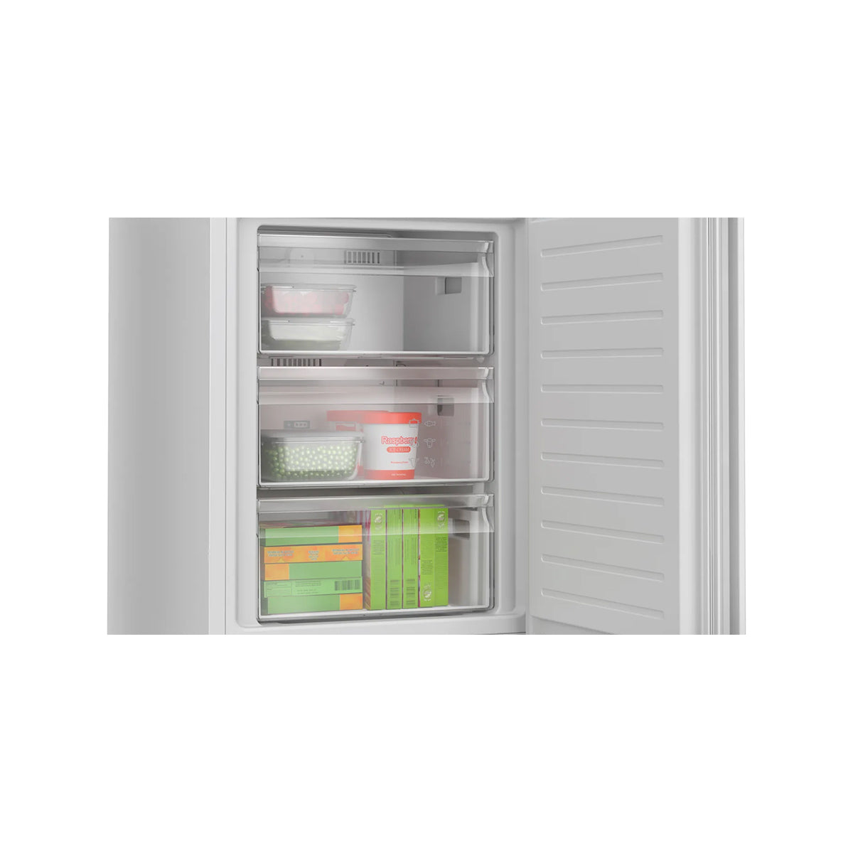Bosch KGN392WDFG Series 4 Freestanding Fridge Freezer with Freezer at Bottom, 260/103 Litre, Total No Frost, 60cm Wide - White
